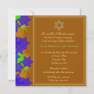 Invitación boda judío Estrella de David