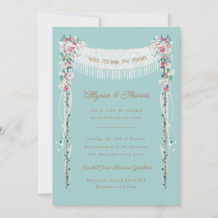 Invitación Boda judío romántico bajo el Chuppah