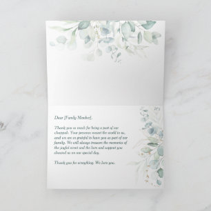 Invitación Boda judío Todah Raba Eucalyptus hebreo gracias
