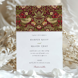 Invitación Boda Ladrón de fresa roja