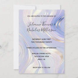Invitación Boda Lavender Gold Glam