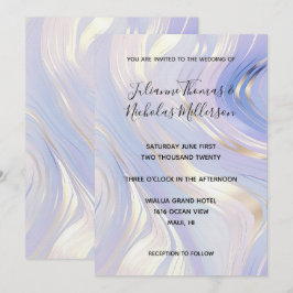 Invitación Boda Lavender Gold Glam