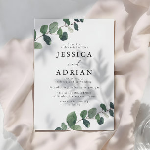 Invitación Boda Leafy Green Elegance