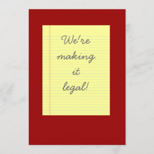 Invitación Boda legalizada