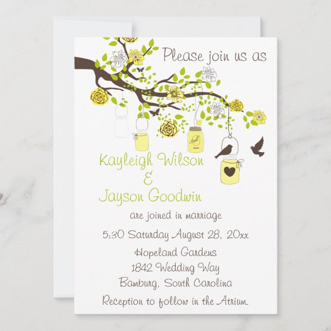 Invitación Boda Lemon Bliss (Anverso)