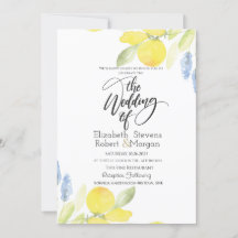 Boda Lemons de color agua