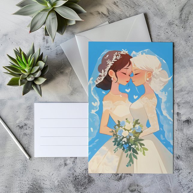 Invitación Boda lesbiana Anime Brides (Subido por el creador)