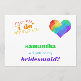 Invitación Boda lesbiana de  lesbiana de Rainbow Paint
