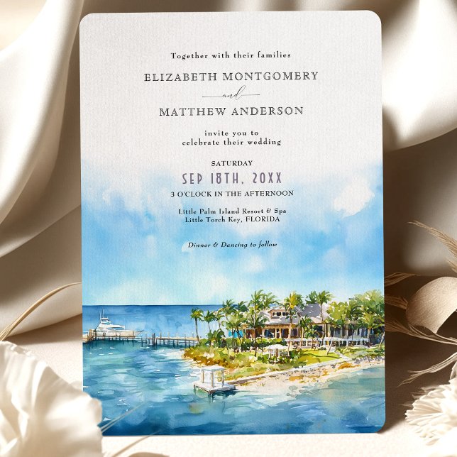 Invitación Boda Little Palm Island Resort Florida (Subido por el creador)