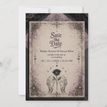 Boda Luna Calavera Rosa Medieval Púrpura Gótica