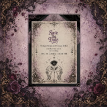 Boda Luna Calavera Rosa Medieval Púrpura Gótica