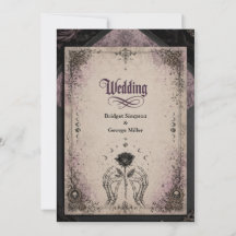 Boda Luna Calavera Rosa Medieval Púrpura Gótica