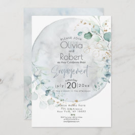 Invitación Boda | Luna de Amor en Azul Polvoriento