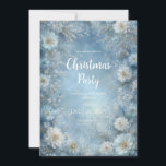 Invitación Boda Mágica de Invierno con Flores Blancas Azules<br><div class="desc">Capture la serenidad impresionante de un país de las maravillas invernal con esta exquisita invitación de boda. Este diseño es pura magia y romance, transportando a sus invitados a un mundo de luz y escarcha. Toda la tarjeta presenta un claro central suave con una mezcla etérea de azul helado y...</div>