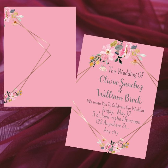 Invitación Boda Mágica Rosa Amor Romántico  (Subido por el creador)
