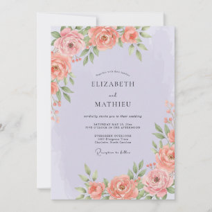 Invitación Boda Magnífica de Lavanda en Primavera
