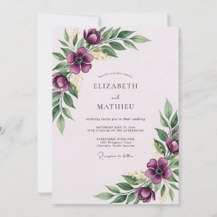 Invitación Boda Magnífica de Violeta en Primavera