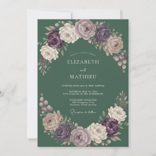Invitación Boda Magnífica en Bosque Verde Profundo