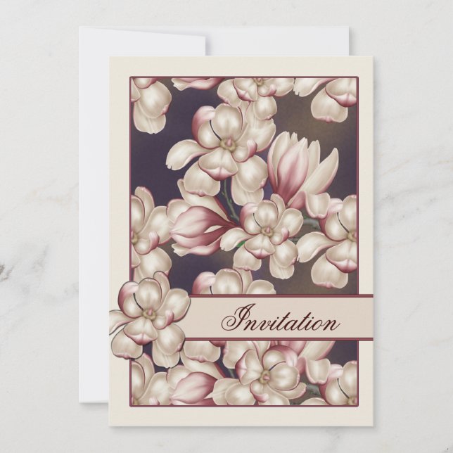 Invitación Boda Magnolia (Anverso)