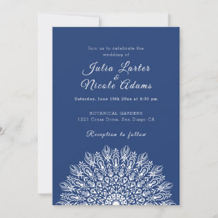Invitación Boda Mandala de hierba seca de Pampas con pluma su