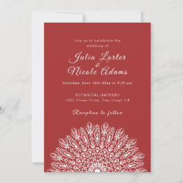 Invitación Boda Mandala de hierba seca de Pampas de pluma sua
