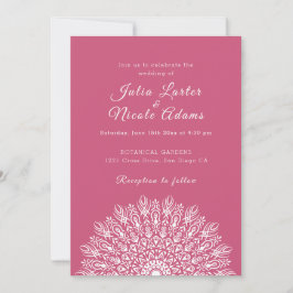 Invitación Boda Mandala de hierba seca de Pampas de pluma sua