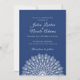 Invitación Boda Mandala de hierba seca de Pampas de pluma sua