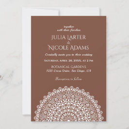 Invitación Boda Mandala de la Selva Amazónica Verde Esmeralda