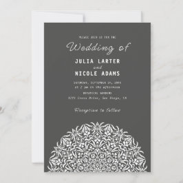 Invitación Boda Mandala de Piedra de Mármol de Arrecife de Co