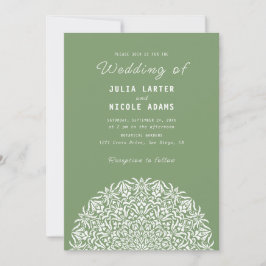 Invitación Boda Mandala de Piedra de Mármol de Arrecife de Co