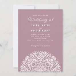 Invitación Boda Mandala de Piedra de Mármol de Arrecife de Co