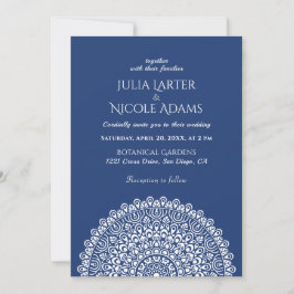 Invitación Boda Mandala del Bosque Amazónico Verde Esmeralda