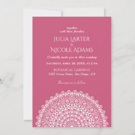 Invitación Boda Mandala del Bosque Amazónico Verde Esmeralda