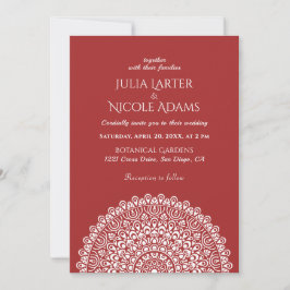 Invitación Boda Mandala del Bosque Amazónico Verde Esmeralda