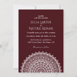 Invitación Boda Mandala del Bosque Amazónico Verde Esmeralda