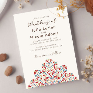 Invitación Boda Mandala Delicia de Flores de Primavera