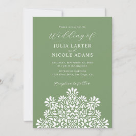 Invitación Boda Mandala Floral Boho Amanecer