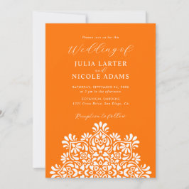 Invitación Boda Mandala Floral Boho Amanecer