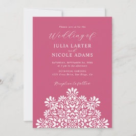 Invitación Boda Mandala Floral Boho Amanecer