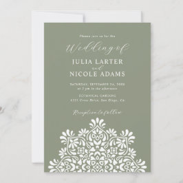 Invitación Boda Mandala Floral Boho Amanecer