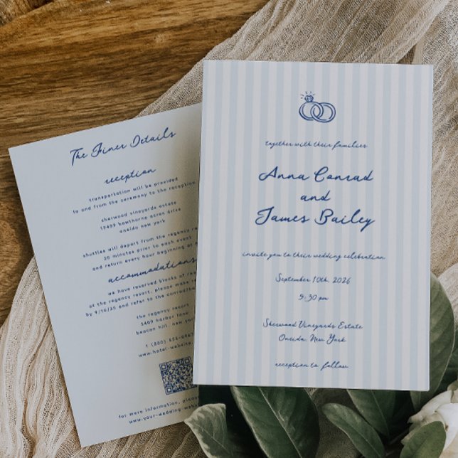 Invitación Boda manuscrito caprichoso (Subido por el creador)