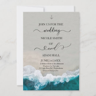 Invitación Boda Mar/Ola
