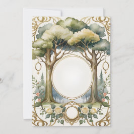 Invitación boda marco fantasía floral romántica