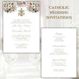 Invitación Boda María María de la Flora Católica