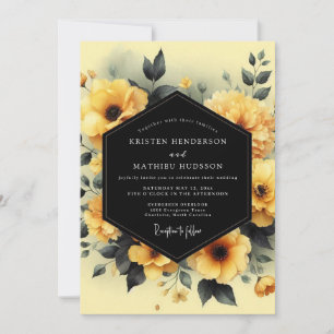 Invitación Boda Marigold Pizarra Malhumorada