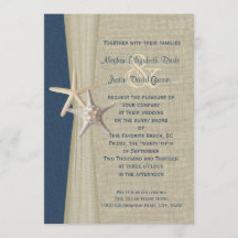 Boda marina azul Burlap y Starfish Beach Wedding