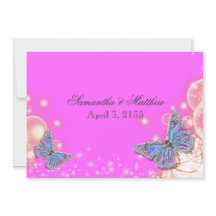 boda mariposa azul rosa