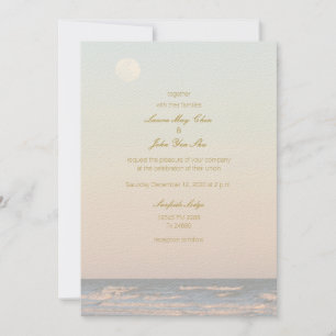 Invitación Boda marítimo de Galveston Beach Texas