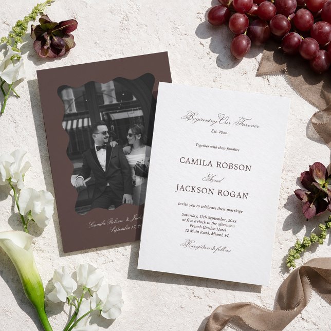 Invitación Boda marrón (Subido por el creador)