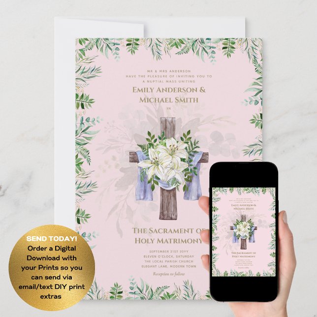 Invitación Boda Masivo Nupcial de la Cruz Rosa de Rubor (Subido por el creador)